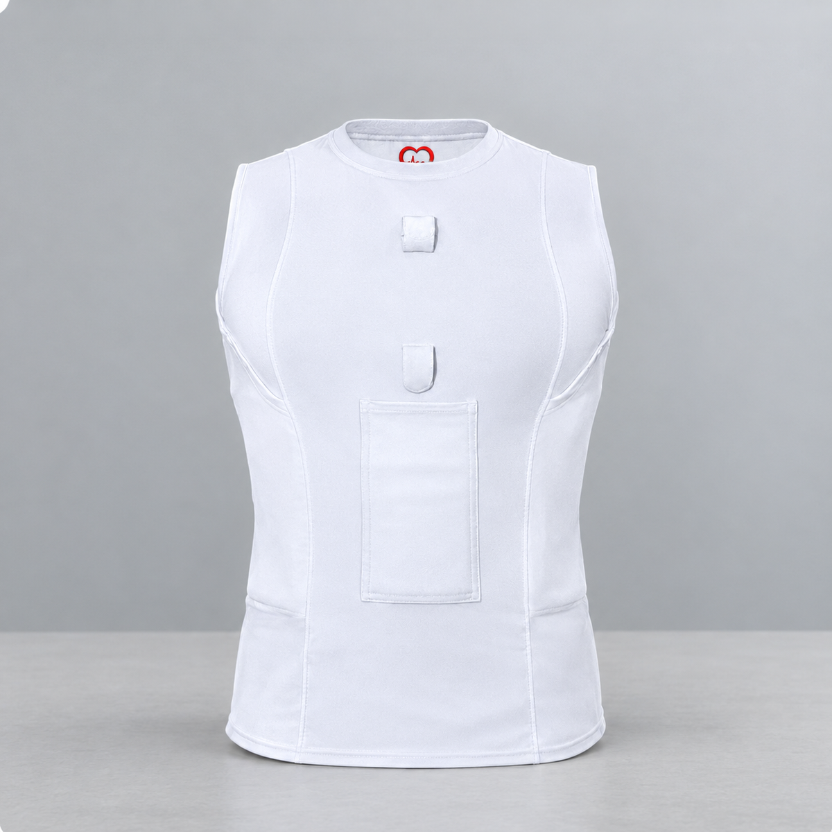 LVAD Functional White Tank Top For Women
